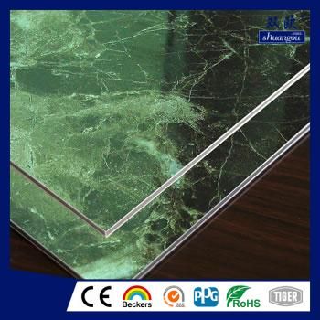 Marble grain aluminium composite panel